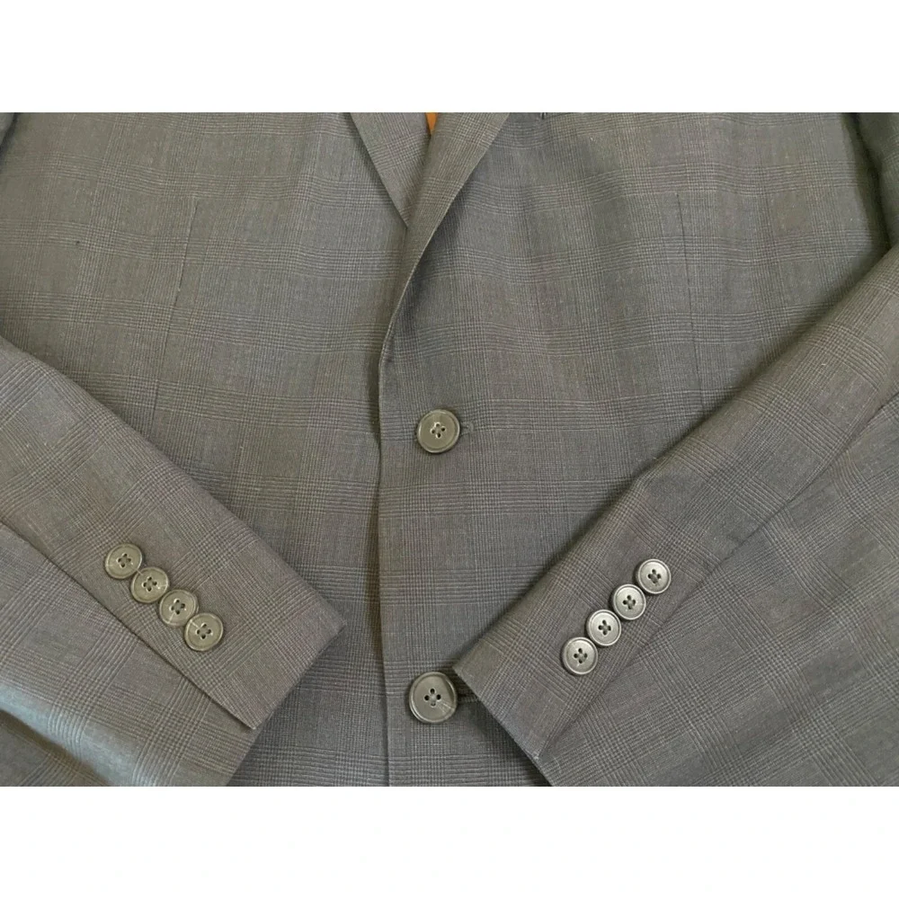 Jos. A. Bank Slim Fit Wool Sport Coat Men 44R Dark Gray Two-Button Jacket Blazer